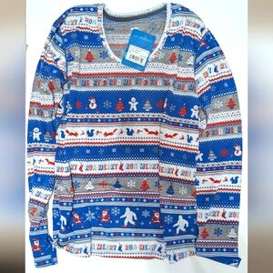 NWT Women's Brooks Distance Graphic Long Sleeve Run Merry Size L